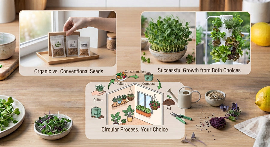 Graines de micropousses bio ou conventionnelles : comment choisir ?