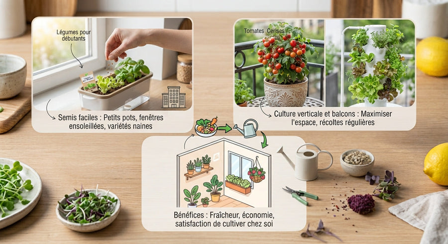 Potager en appartement sans jardin : quelles cultures choisir pour débuter ?
