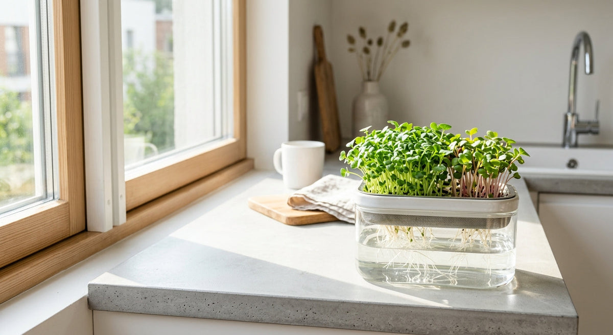 Micropousses sans terreau en appartement : méthode et conseils pratiques